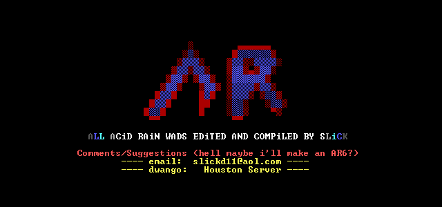 ENDOOM image for ACDRAIN5.WAD